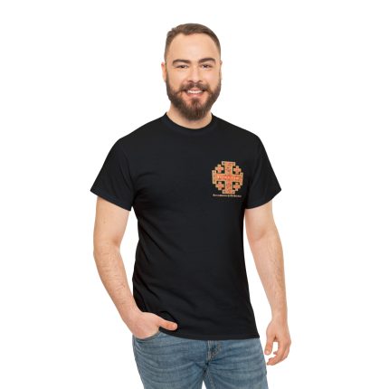 JERUSALEM CROSS SMALL LOGO T SHIRT